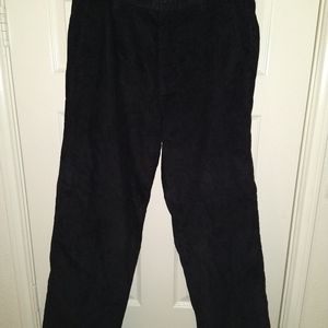 Linea Uomo Black Corduroy Pants Men's sz 34x30